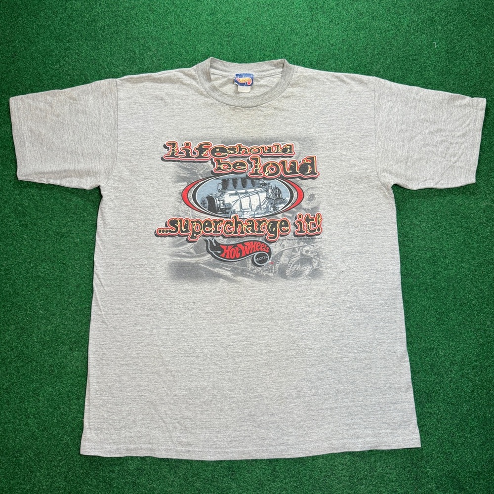 Vintage 90s Hot Wheels Mattel Supercharge It Mens Large T Shirt